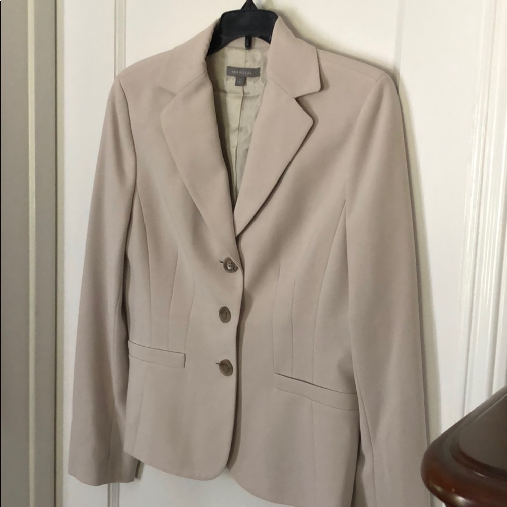 Ann Taylor Beige Suit Blazer